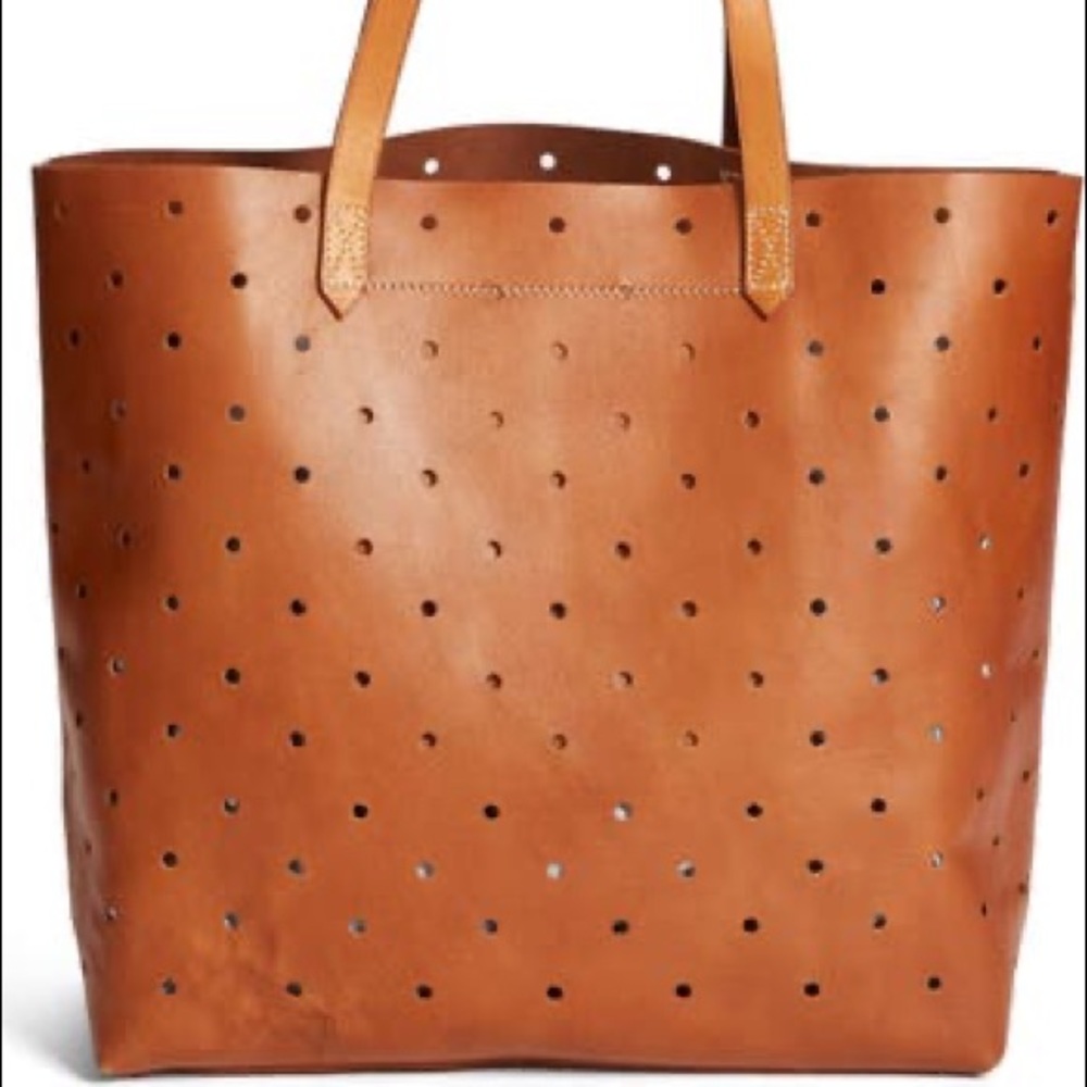 Madewell ‘The Hole Punch' Leather Transport Tote